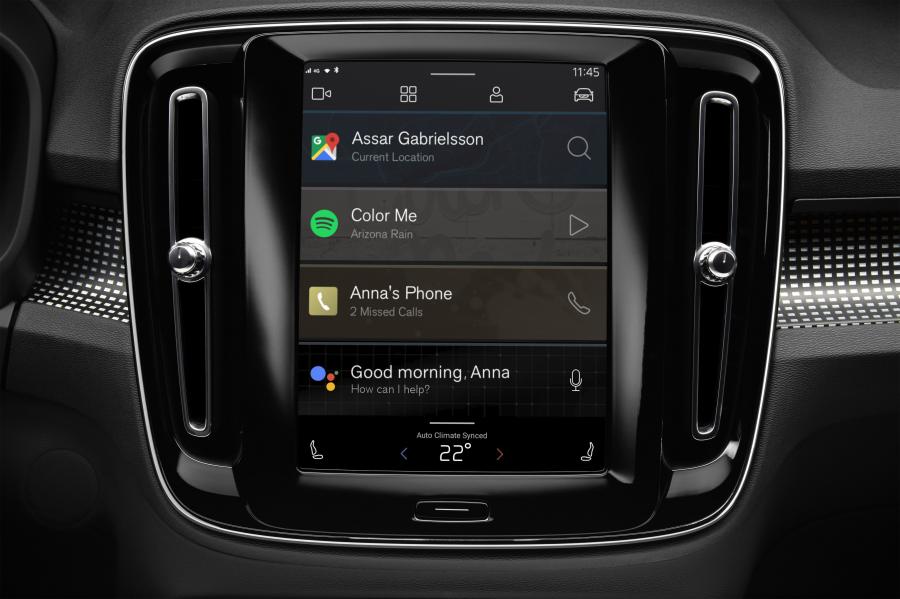 Детали интерьера Volvo XC40 Recharge P8 AWD 2019 года  (WW) (фото 2 из 34)